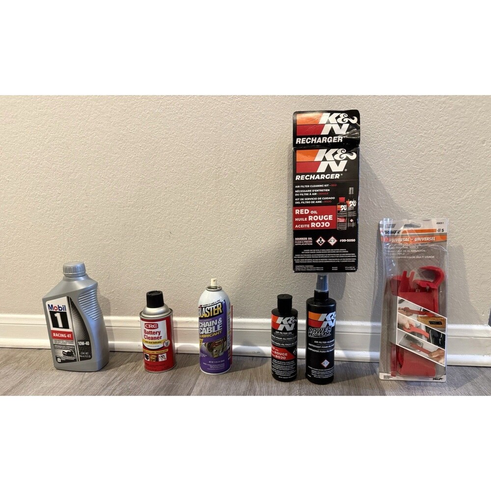 E. Oil Battery Cleaner Cable Lubricant Filter Cleaning Kit Air Filter Oil Colant